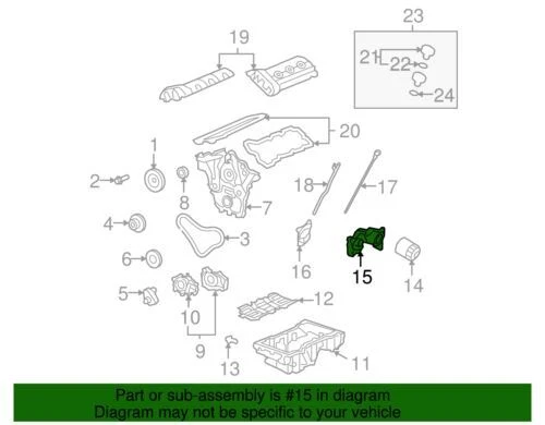 Genuine GM 2007-2017 Buick Cadillac Chevrolet Saturn Oil Filter Adapter 12690205 - Image 2 of 2