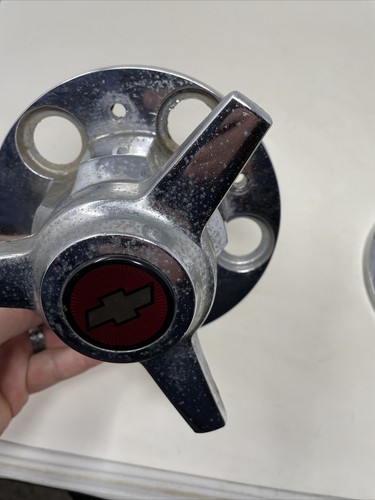 Chevy/GMC Truck RatRod Center Caps W/Spinner Metal 5 lug See Pics/read USA! - Picture 14 of 24