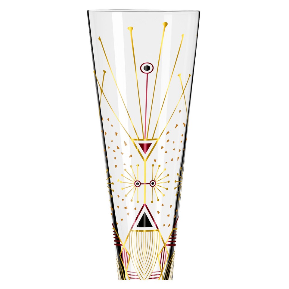 RITZENHOFF 6031004 champagneglas 200 ml - serie Goldnacht Duett 2023, 2x designerstuk met echt goud - Made in Germany
