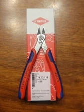 New! Knipex Pro 5" Precision Electronics Super Knips Flush Cutter Pliers 7803125