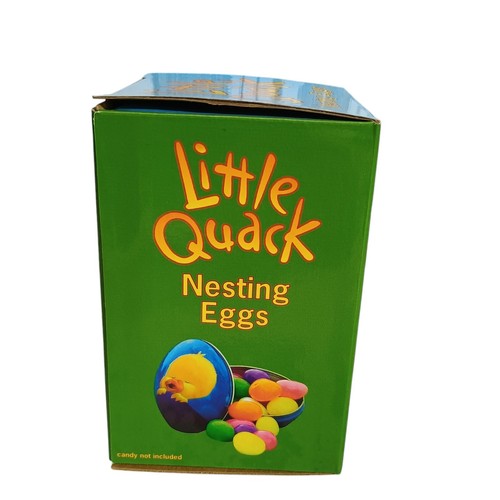 Barnes And Noble Little Quack Tin Nesting Eggs Set Toy Decorative Book Prop Game - Picture 3 of 7