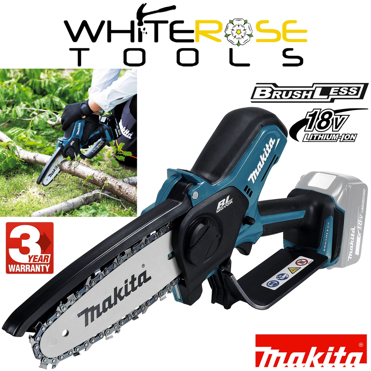 Makita Pruning Saw 150mm 18V LXT Brushless Cordless Chainsaw