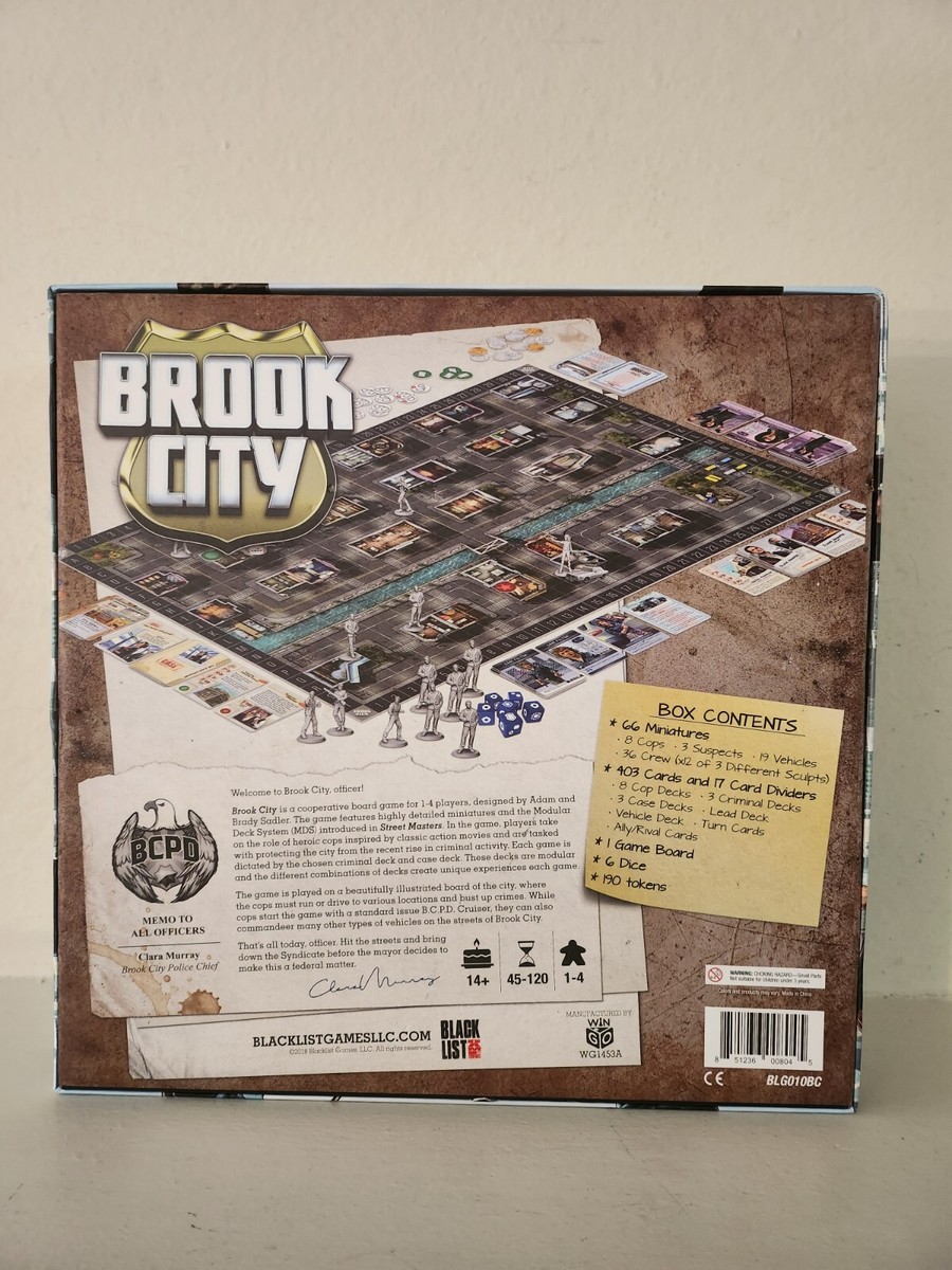 Lot Brook City Board Game -Complete, VGC+Keys To The Kingdom 