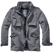 Brandit M-65 Giant Veste Armée Pour Homme Parka Doublé Militaire Gris Charbon