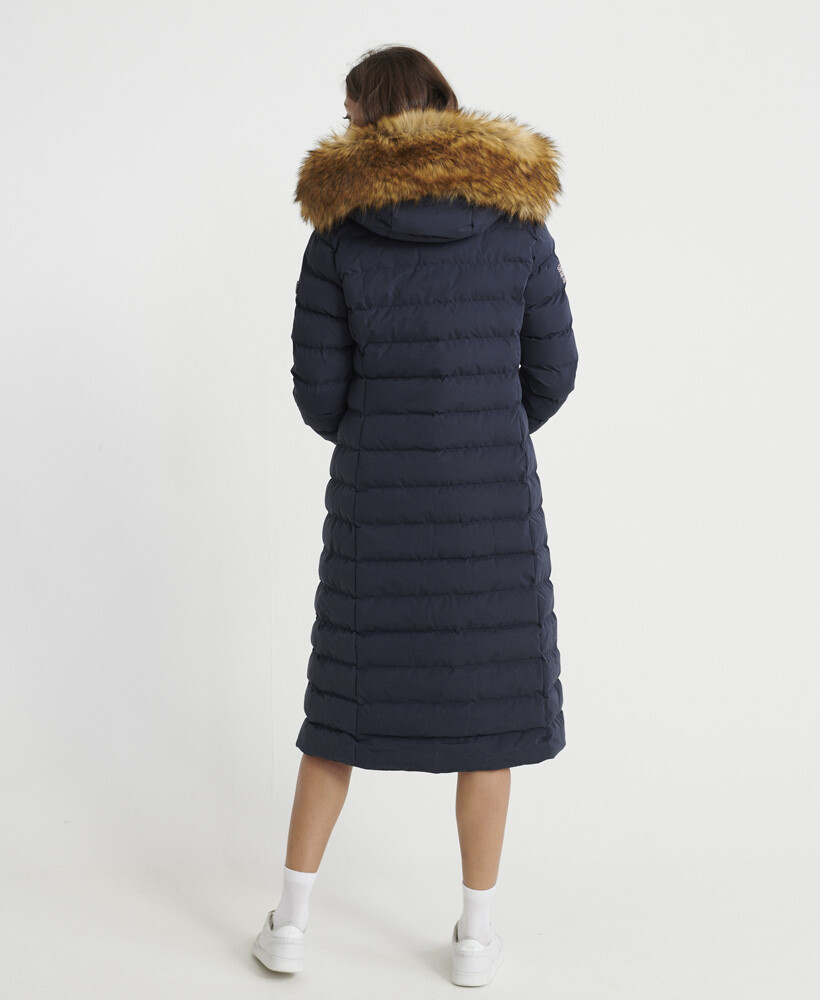Superdry Womens Arctic Long Puffer Coat 