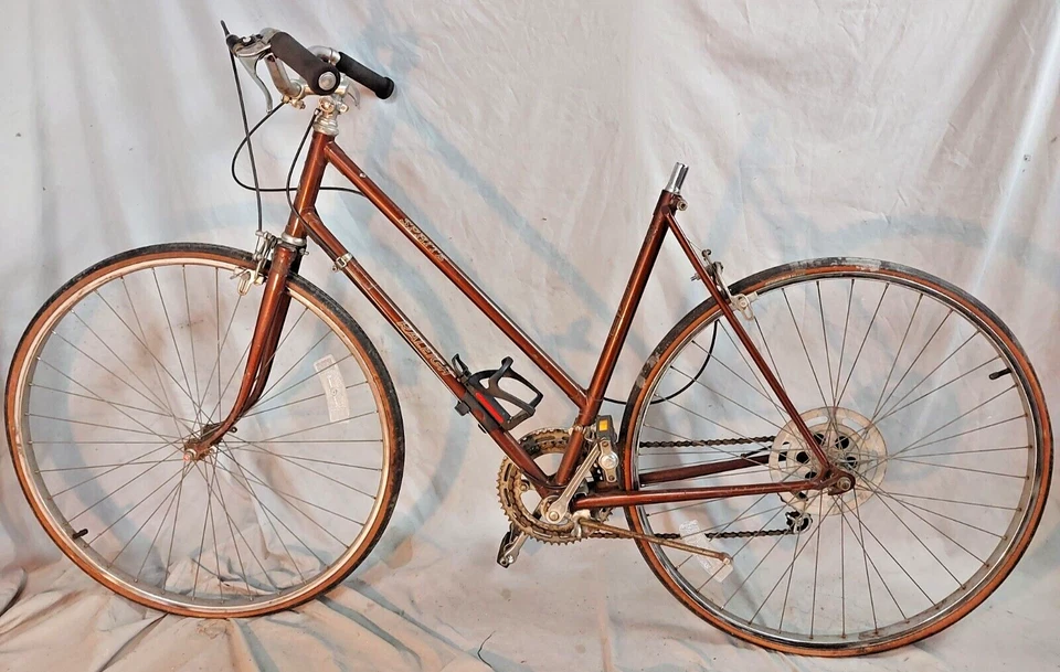 Bicicleta de crucero Raleigh Sprite 1989 vintage 56 cm media 10 velocidades orejetas acero mujeres Reino Unido Foto 2 de 4