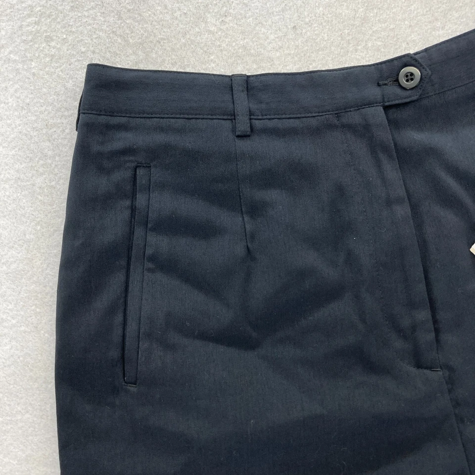 Cutter & Buck LDS Academy Shorts Women's 12 Black Pleated Chino Golf Outdoors - Image 2 of 4