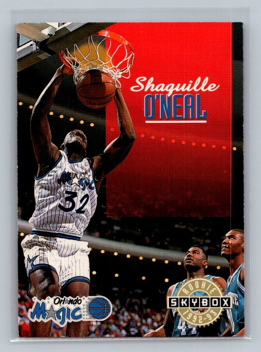 1992-93 Skybox #382 Shaquille O'Neal HOF Rookie Card RC Orlando Magic Basketball