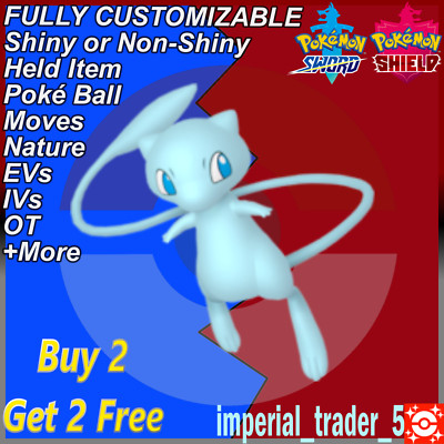 Pokémon Sword and Shield   Shiny Mew   W/ Best 6IV Customizable