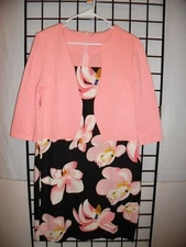 Women Pink & Black Dress ( Size 3XL) No Brand Name