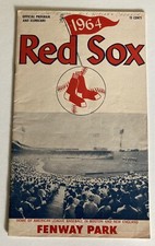 1964 Boston Red Sox Program Ex Scored Vs Chicago White Sox Yastrzemski Wilhelm