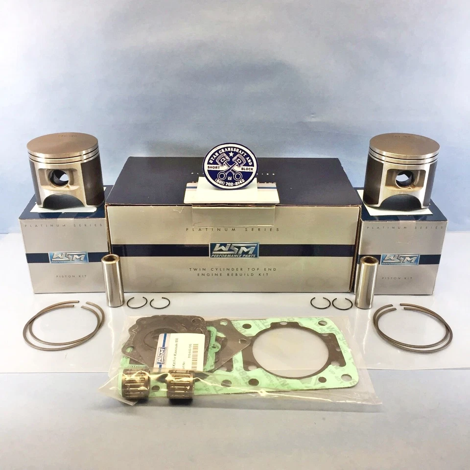 NEW 82.50mm WSM PLATINUM TOP END REBUILD KIT 2003-2011 KAWASAKI 800 SX-R SXR - Image 3 of 4