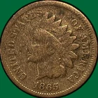 1865 Indian Head Cent Good G Coin #39545