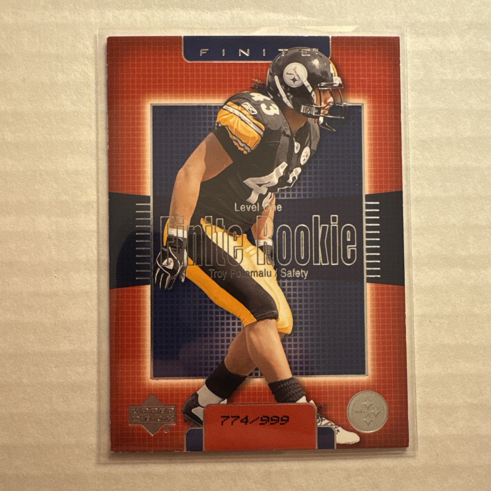 Troy Polamalu Upper Deck Finite #225 Base