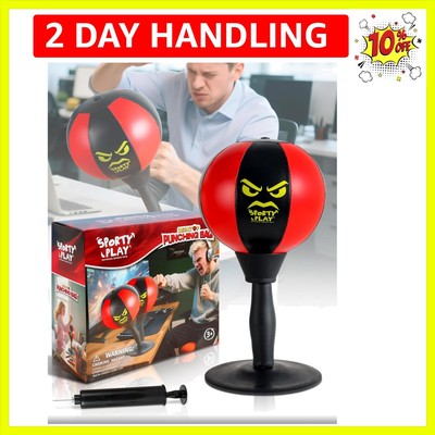 Durable Tabletop Boxing Ball with Upgraded Spring for Stress Relief Anywhere
