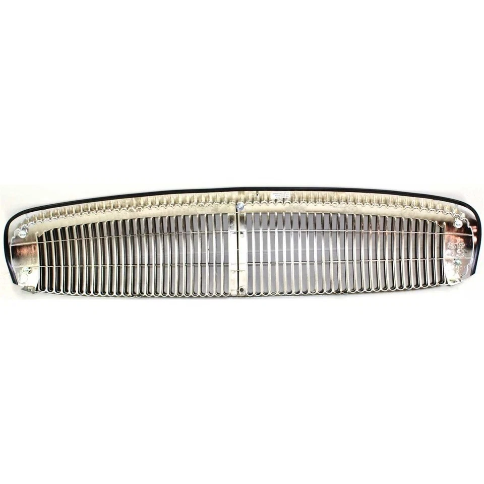 Chrome Shell with Black Insert Plastic Grille For 97-2004 Buick Park Avenue - Image 3 of 4