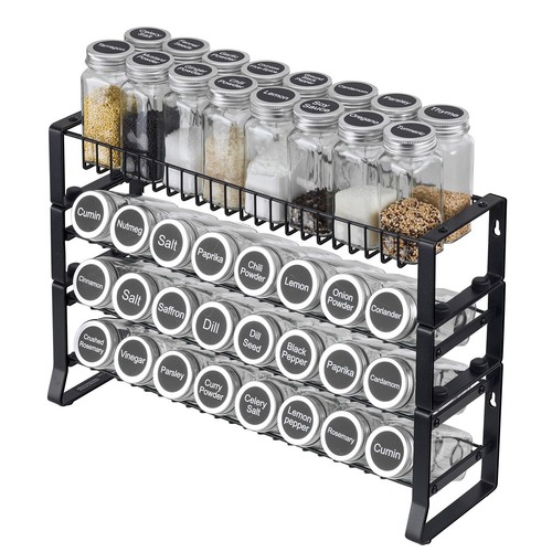 Tiered Spice Rack Cabinet Organizer