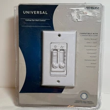 Harbor Breeze Universal Ceiling Fan Light Wall Control 0745362 White 