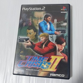 PS2 TIME CRISIS 2 + 2 GUNCON2 + 1 cable  Japanese game NTSC-J CRT only Tested