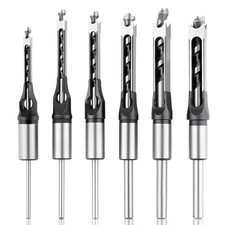 Devvicoo Square Hole Drill Bit 5/8", 9/16", 1/2", 3/8", 5/16", 1/4", gray