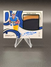 BLAKE CORUM 2024 Immaculate Collection Prem Rookie Patch Autograph Emerald 05/18