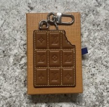 Louis Vuitton Chocolate Bar Key Holder / Bag Charm Keychain - NO BOX
