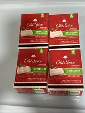 4 Packs of 4 bars each. Old Spice Deodorizing Bar Soap Extra Clean Fresh 3.17 oz