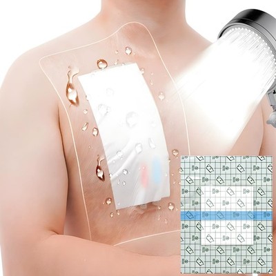 6''x6'' Waterproof Shower Cover Incision Bandages for Large Wound with No Glue On