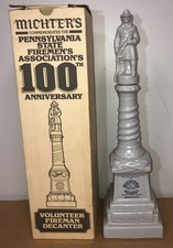 Michters Volunteer Fireman Decanter Pennsylva...