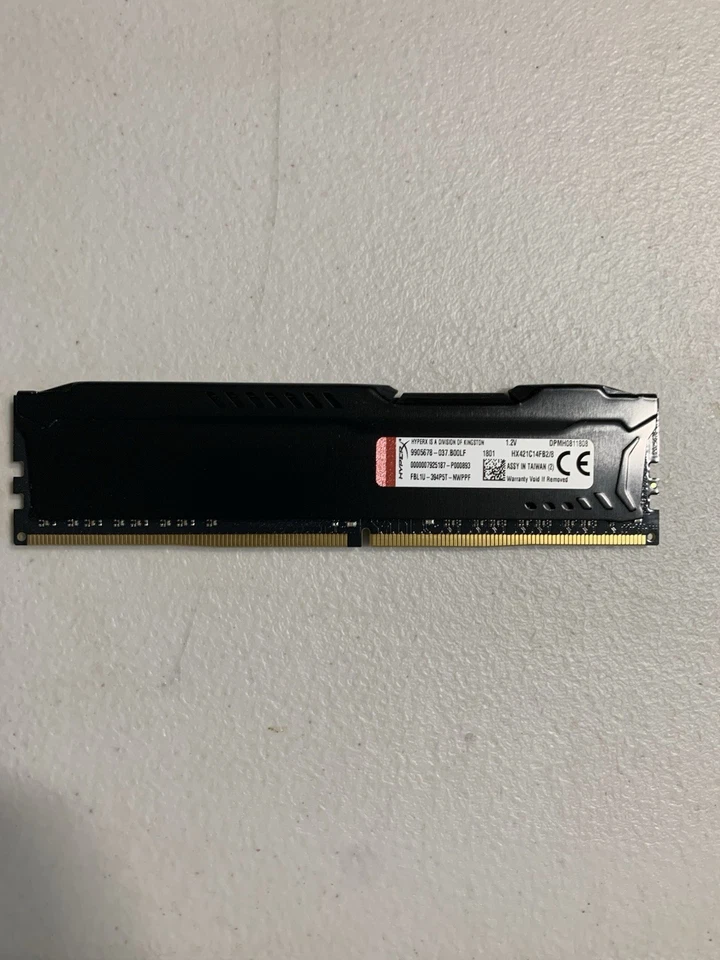 HyperX Fury 8GB DDR4-2400 MHz Desktop Memory | HX424C15FB/8 | Tested - Image 3 of 3