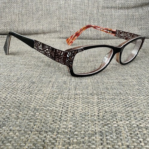 Jean Lafont Legende Eyeglasses Frame 537 Brown Orange 51-14-126 Designer - Picture 2 of 12