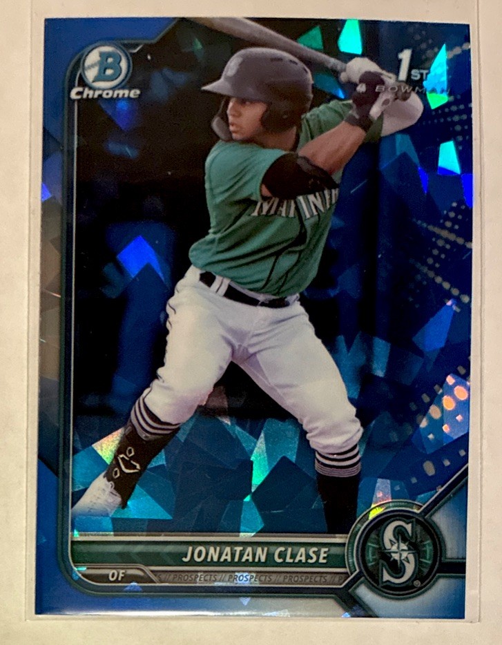 2022 Bowman Sapphire Edition - Chrome Prospects Jonatan Clase 1st #BCP-118