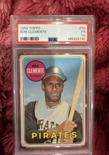 1969 Topps - Roberto Clemente #50 Bob on Card PSA 1.5