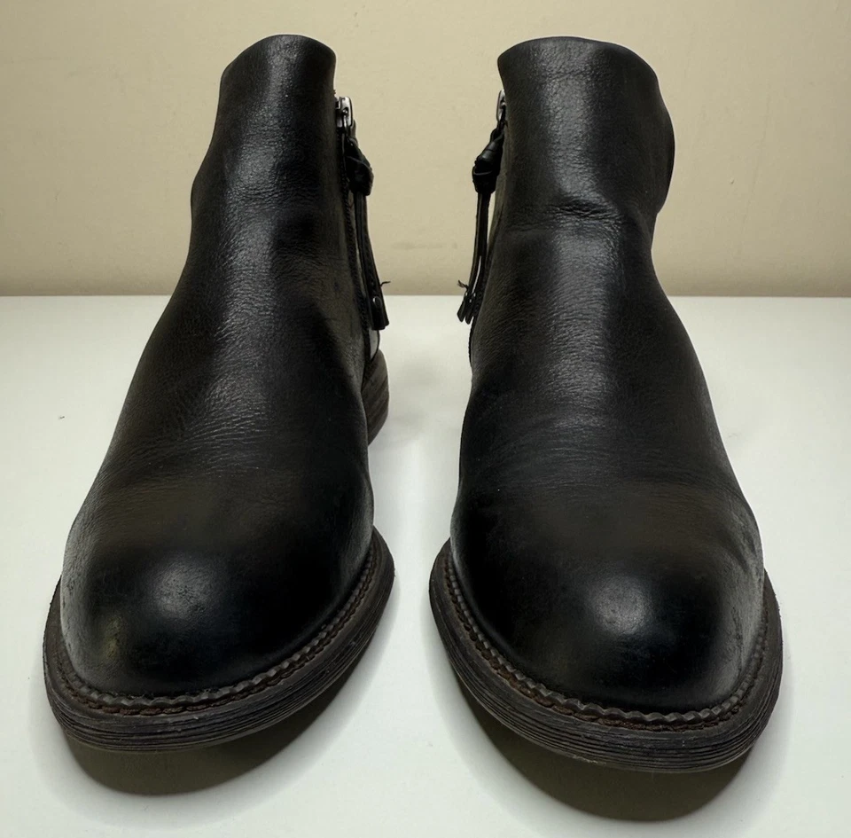 Franco Sarto Hyla Botines Mujer 10M Cuero Negro Cremallera Lateral Tacón Bajo Informales Foto 2 de 4