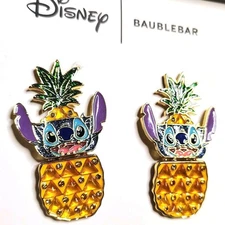 Disney Pixar Lilo & Stitch Hawaiian Baublebar Earrings Sparkling Pineapple