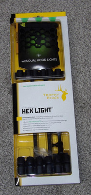 NEW Trophy Ridge HexLight 5 Arrow Bow Quiver- Black Hex Light w/Dual LED Lights