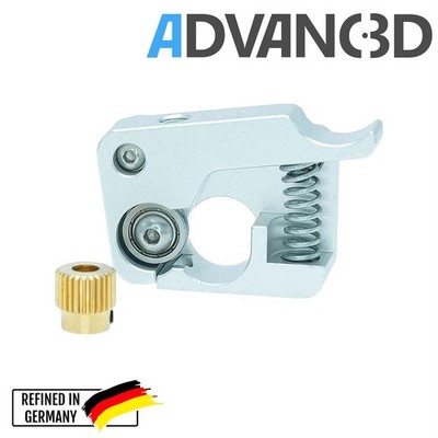 Advanc3D MK9 Aluminium Extruder Upgrade für Makerbot CTC rechte Seite silber DIY
