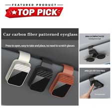 Car Sun Visor Sunglasses Clip Holder - Universal Eyeglasses Hanger Ticket