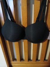 Auden Luxe Stretch Lightly Lined Black Demi Coverage Bra - Size 36DD