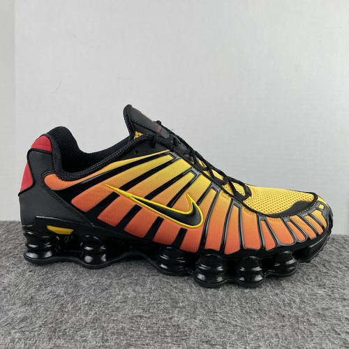 Nike Shox TL Shoes "Sunrise" Black Orange Red AV3595-004 Men's Size 14 NEW