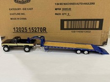 Greenlight 1982 GMC K-2500 with Blue Gooseneck Trailer 1/64 LOOSE NO PACKAGE
