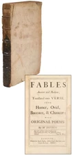 John DRYDEN / Fables Ancient and Modern Translated into Verse from Homer 1st ed