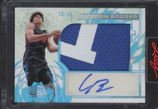 2025 Leaf Trinity Platinum Blue Cameron Boozer 39/45 Patch Auto RC Rookie