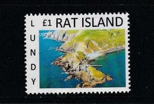 GB locali: Rat Island (Robin Taylor 'Lundy Outer Isles') 2016 vista aerea 1v MNH