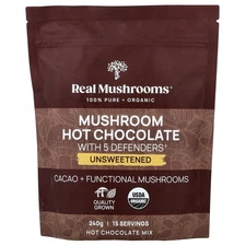 Mushroom Hot Chocolate with 5 Defenders®, Unsweetened, 240 g