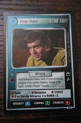 Star Trek CCG - The Trouble With Tribbles - Ensign Chekov - 58R+