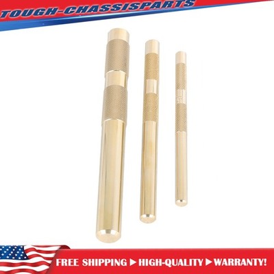 3Pcs Brass Drift Punch Set Non-Sparking Mechanic Tap Tool Bearing Remove New