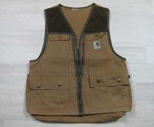 Vintage 90s Carhartt Duck Canvas Hunting Shooting Vest Men's M Workwear VU256