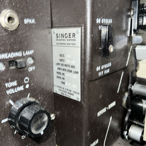 Vintage Antique Singer Graflex 16 Sixteen Projector 1015AR with Lens - Picture 14 of 19