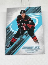 2024-25 Upper Deck Credentials Sebastian Aho #20 Carolina Hurricanes